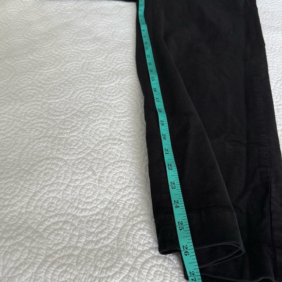Eileen Fisher Black Wide Leg Corduroy Pants - Picture 9 of 15